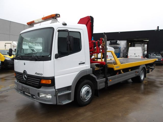 Mercedes-Benz Atego 1218 Schiebeplateau, Kran, Lepel (918)