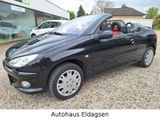 Peugeot 206 CC + 1Hand + Rentner-/GaragenFzg. + TÜV - Peugeot 206 mit Benzin-Antrieb: Schwarz, Leder, Cabrio