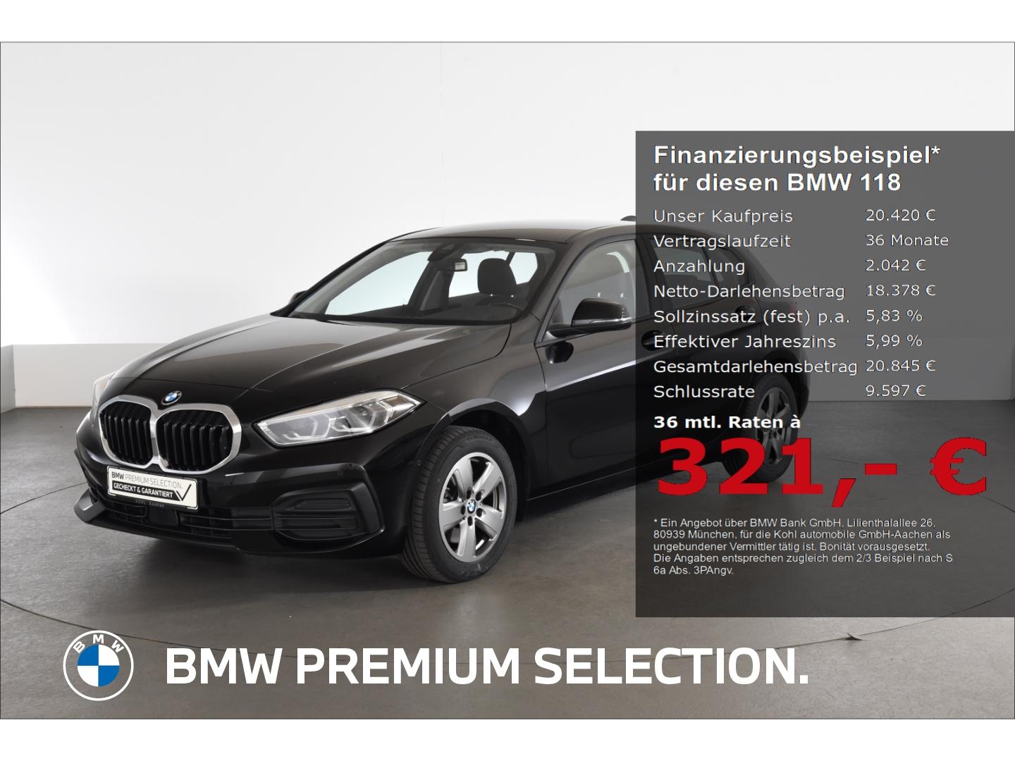 BMW 118 i Advantage Sitzheizung Navigation Klimaauto