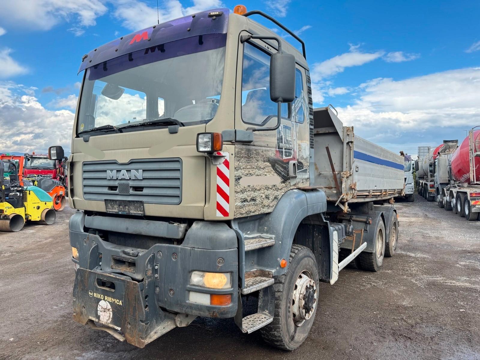 MAN 18.363 FALK 6X4/4 TIPPER - LIFTING AXLE - CARDAN