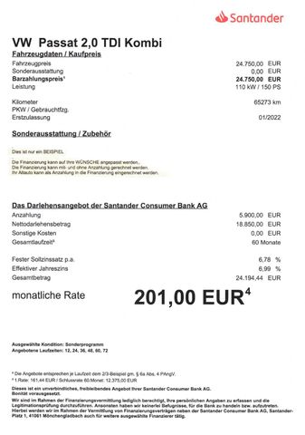 Fahrzeugabbildung Volkswagen Passat Variant 2.0 TDI, Business>AUT/AHK/LED/360