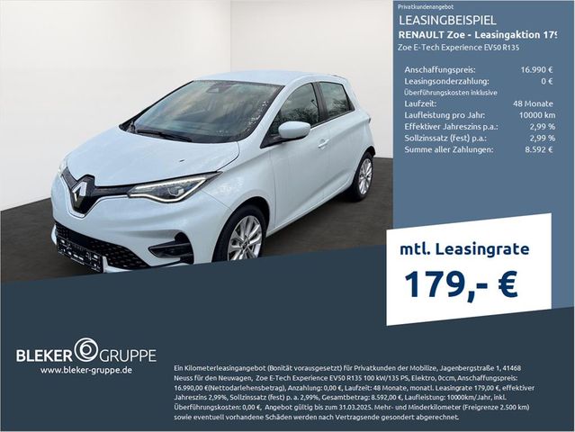 Renault Zoe - Leasingaktion 179€ Zoe E-Tech Experience 