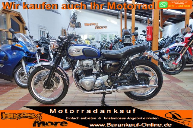 Kawasaki W 650 Königswelle+2x Koffer+Reifen/Kette neu+A2