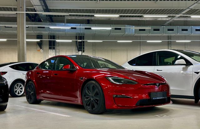 Tesla Model S Plaid*NEU*Ultra Red*Wildleder Sportsitze