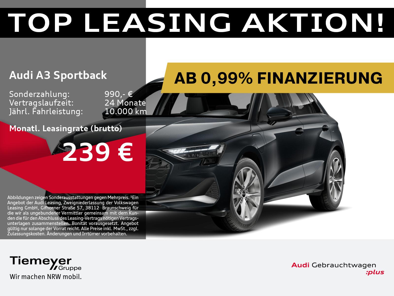 Audi A3 Sportback 40 TFSIe LED NAVI KAMERA eSPORTSITZ