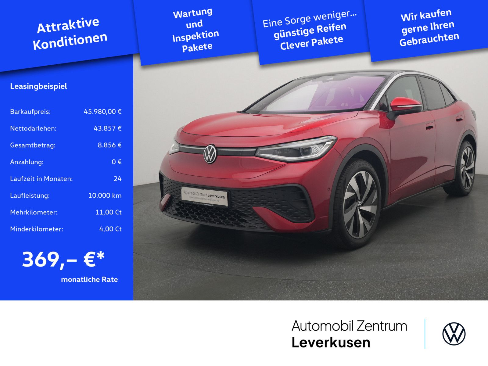 Volkswagen ID.5 Pro MATRIX H/K KAM 360° PANO AHK ACC DCC