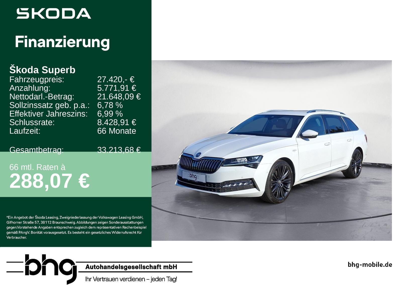 Skoda Superb Combi 2.0 TDI 4×4 DSG L&K MatrixLED AHK 3