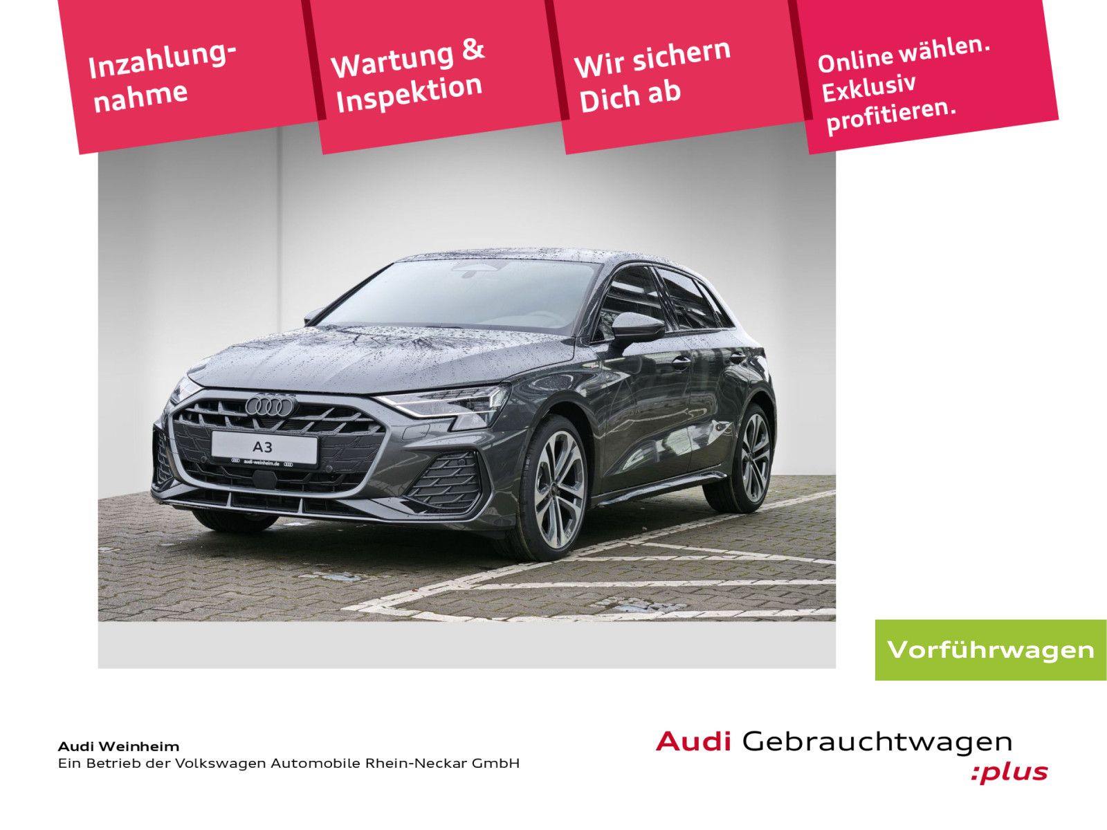 Audi A3 Sportback S line TFSI S tronic LED DAB Klima