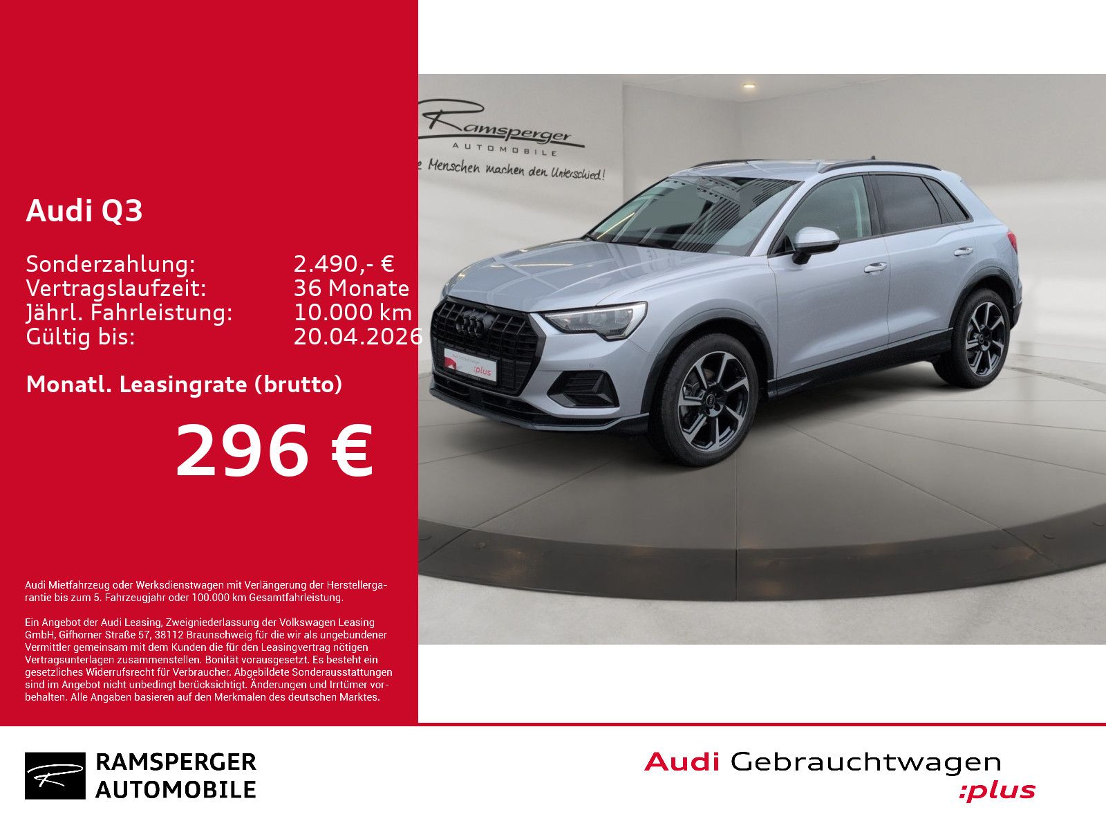 Audi Q3 SUV advanced 35 TFSI  LED ACC Navi AHK