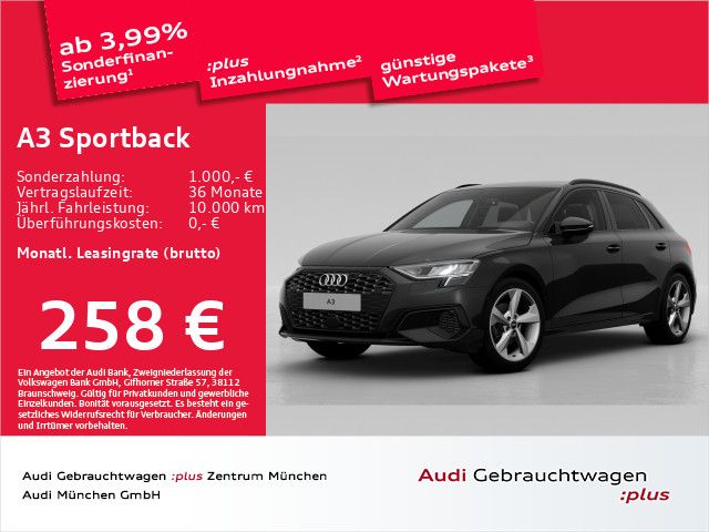 Audi A3 Sportback 30 TDI S tronic advanced ACC/AHK/Na