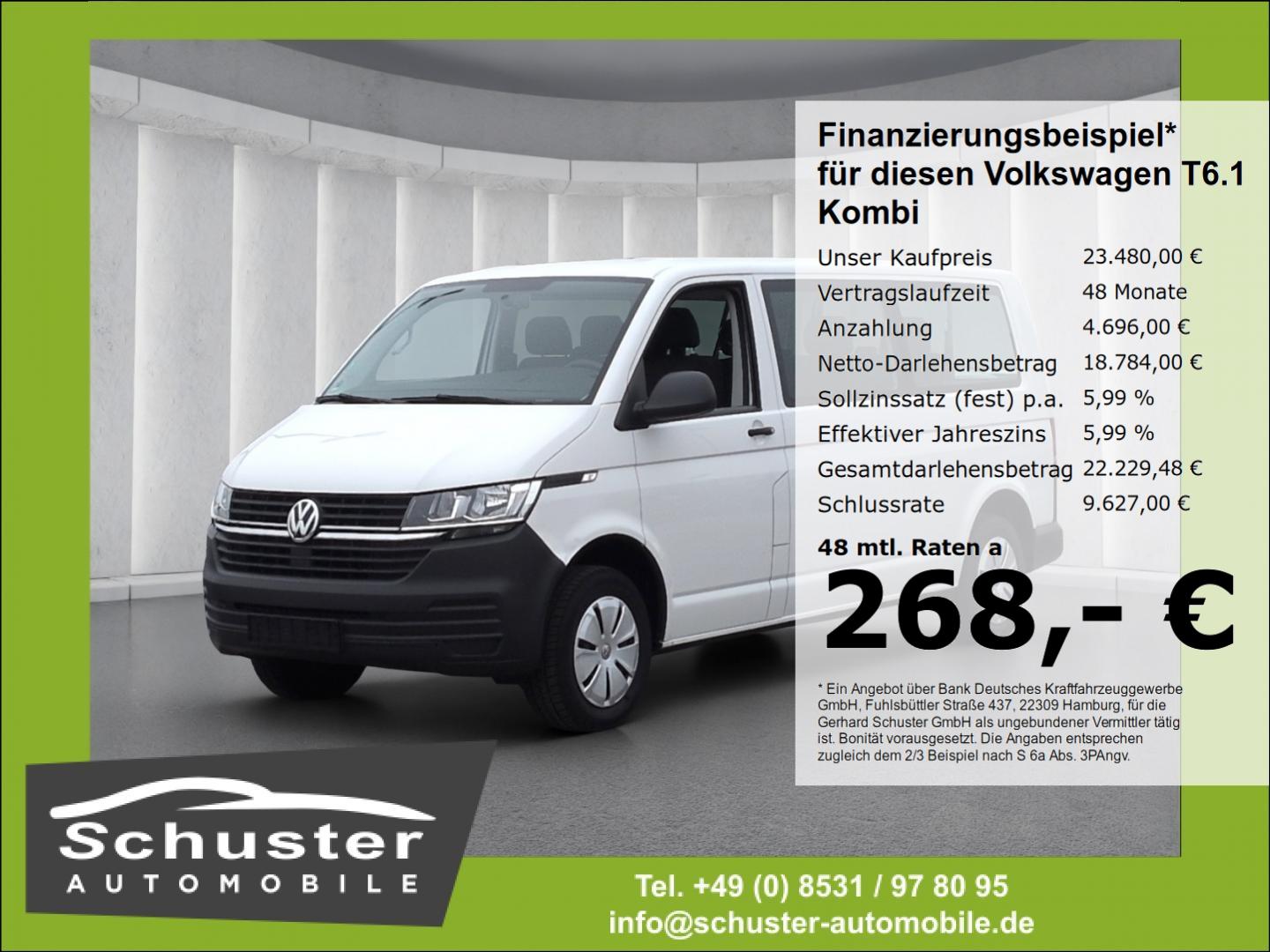 Volkswagen T6.1 Kombi LR 9-Sitzer 2.0TDI*AHK Klima Bluetoo