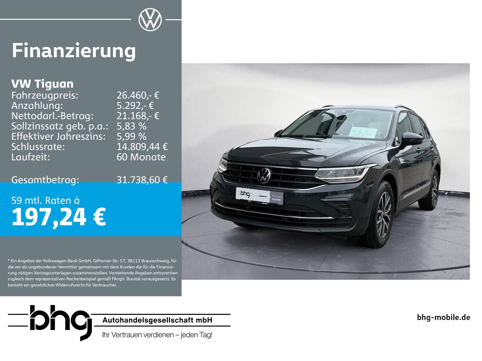 Volkswagen Tiguan 1,5 Life TSI Standheizung