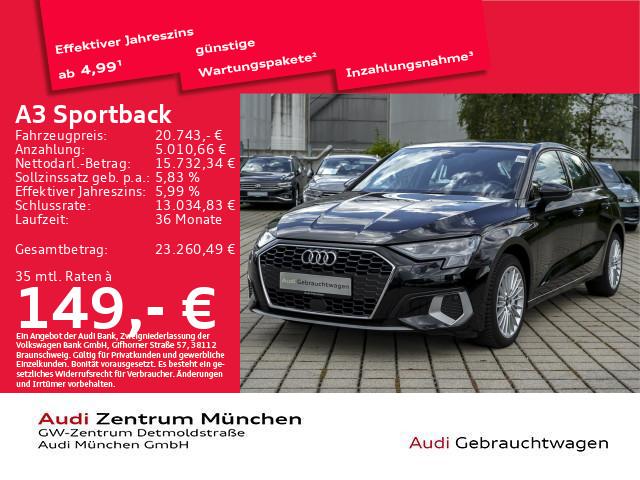 Audi A3 Sportback 30 TFSI S tronic advanced Navi+