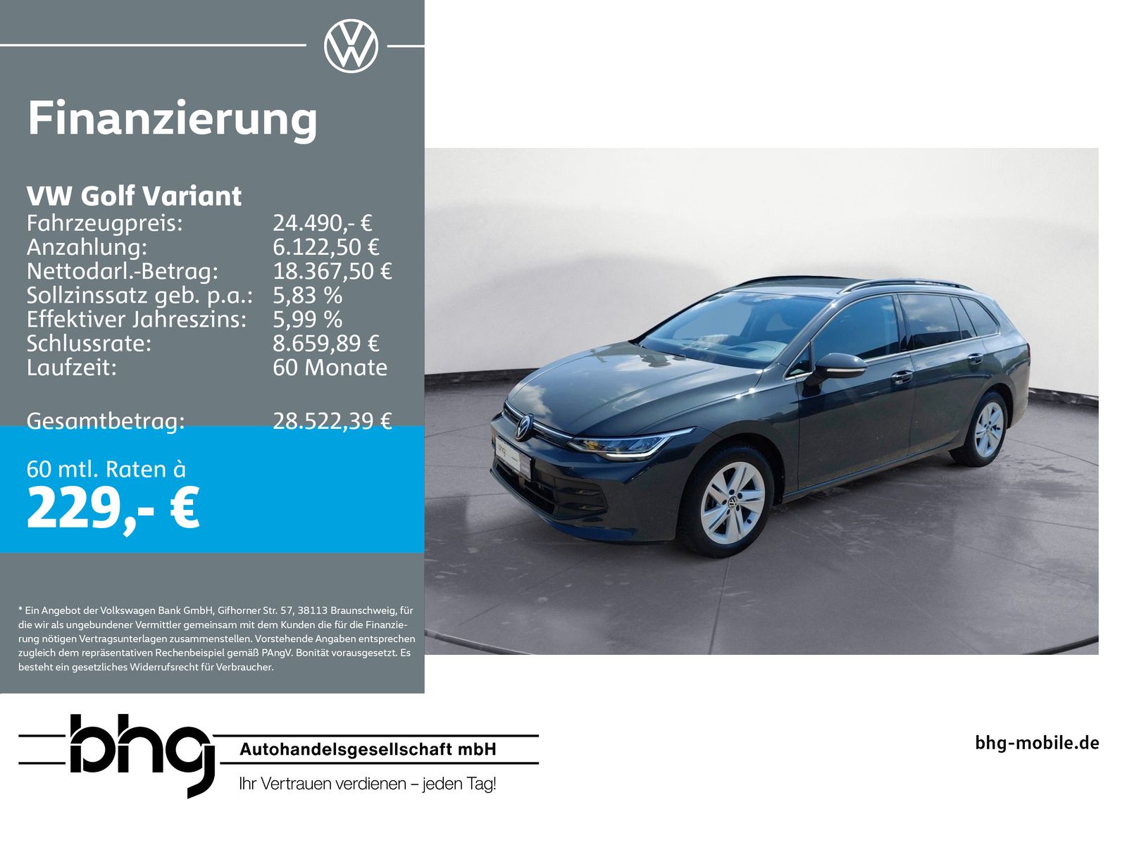 Volkswagen Golf Variant 2.0 TDI DSG LIFE