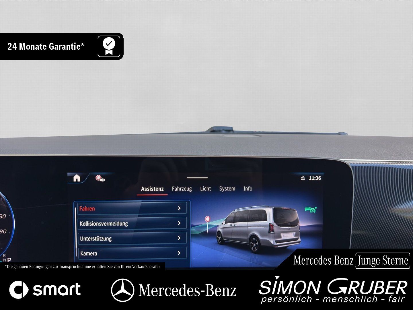 Fahrzeugabbildung Mercedes-Benz EQV 300 lang Leder Multibeam Dist Burm 6 Sitzer