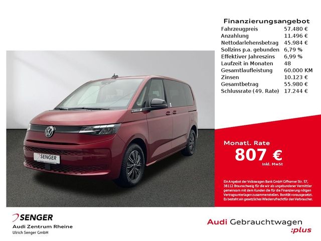 Volkswagen T7 Multivan 2,0 l TDI SCR Digitales Cockpit