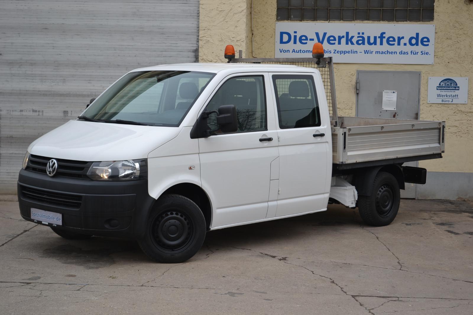 Volkswagen T5 Doppelkabine DOKA 1. Hand KLIMA 2,0TDI 6 Sitz