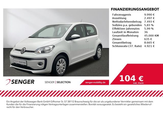 Volkswagen up! 1.0 Klimaanlage Sitzheizung VW Connect