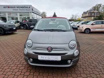 Fiat 500 Cabrio- 7" DAB Radio-Verdeck Rot