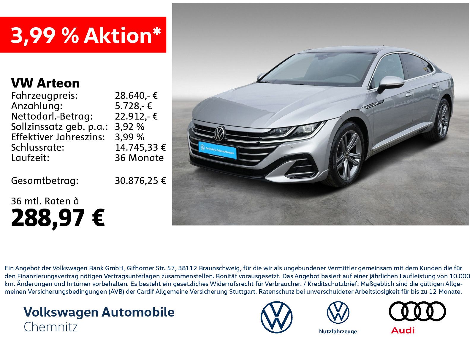 Volkswagen Arteon 2.0 TDI R-Line 4Motion*Panorama*IQ.LIGHT* imagem 2