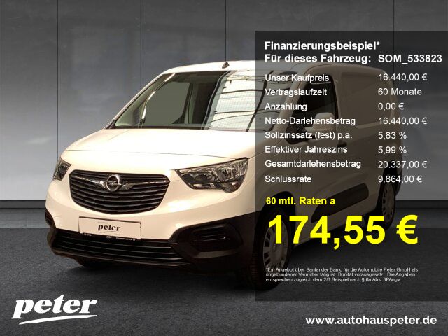 Opel Combo Cargo XL 1.2 Turbo Edition Klima Sitzheizu