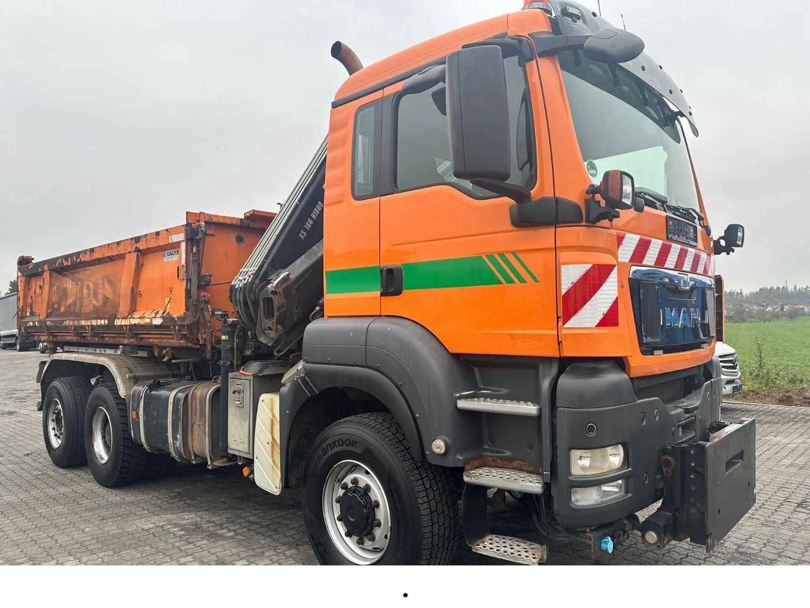 MAN TGS 26.480/6x4/Hiab Kran/Dautel 3Seitenkipper/