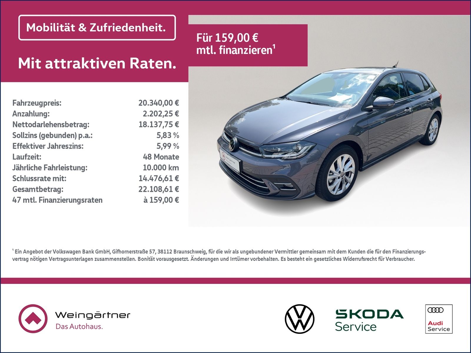 Polo 1.0 TSI Style, IQ Drive Paket, Sportpaket,