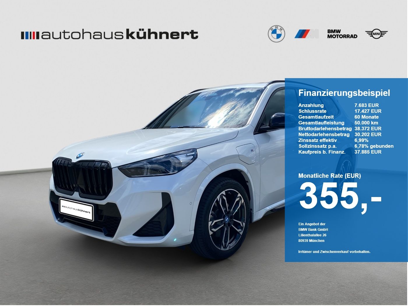 BMW X1 xDrive25e M-Sport ACC PanoSD SpurAss