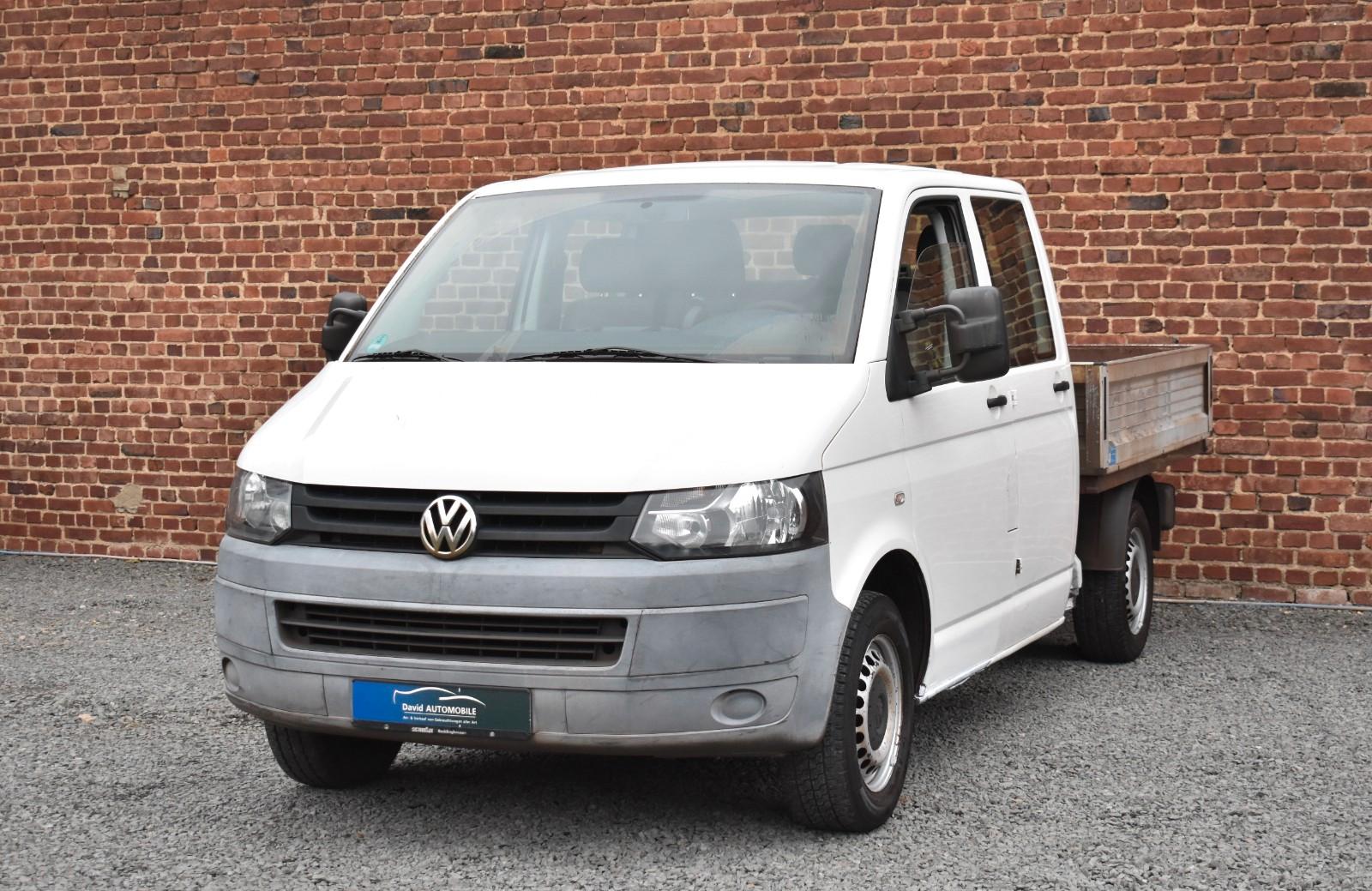 Volkswagen T5 Pritsche DOKA 1.HAND T-LEDER 6-SITZER AHK
