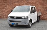 Volkswagen T5 Pritsche DOKA 1.HAND T-LEDER 6-SITZER AHK - Volkswagen T5: Pritsche