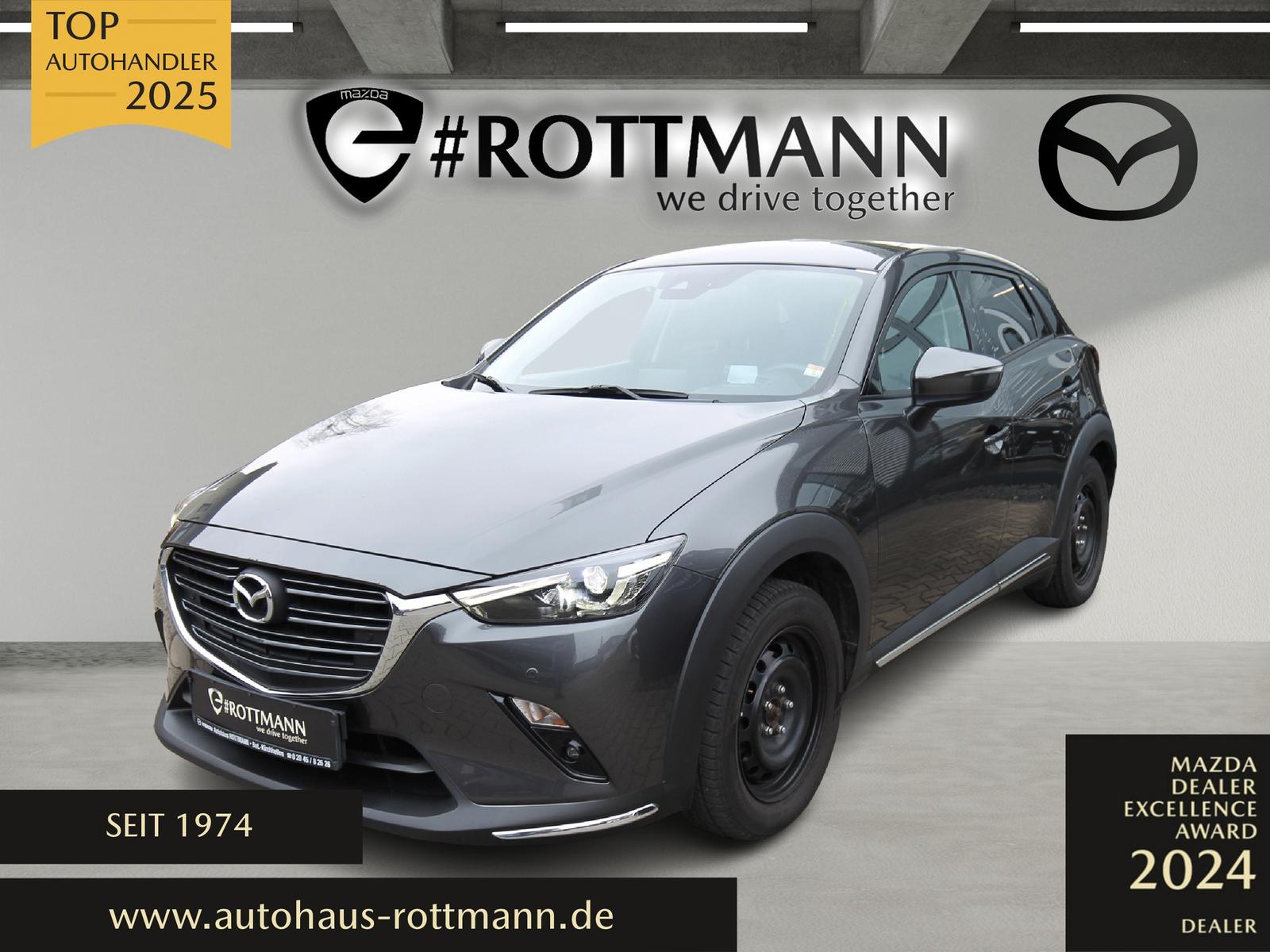 Mazda CX-3 Selection DUK-Paket/r.Kamera/NAVI/ACAA/WKR