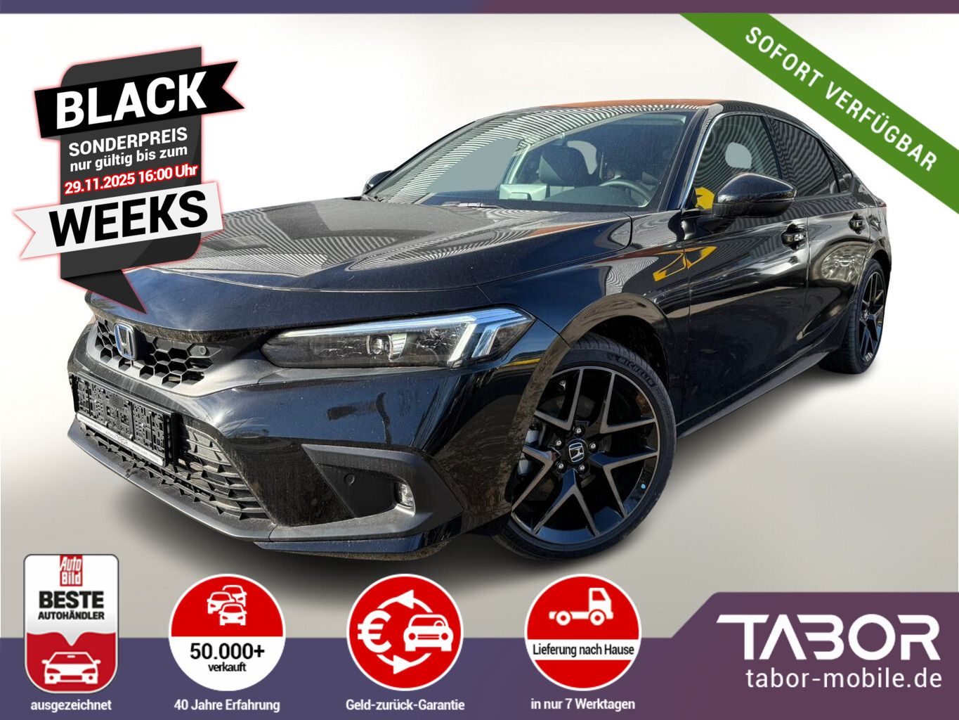 Honda Civic 184 CVT Advance Nav Leder Pano Bose SHZ