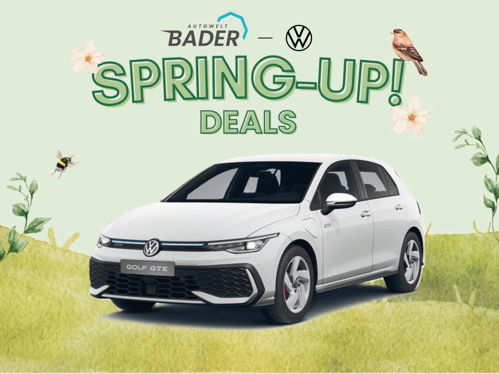 Volkswagen Golf GTE "Spring-Up" AUTOWELT-BADER!