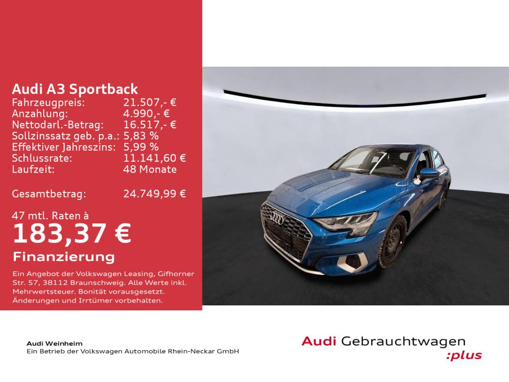 Audi A3 Sportback adv 30 TFSI Stronic LED Navi Einpar