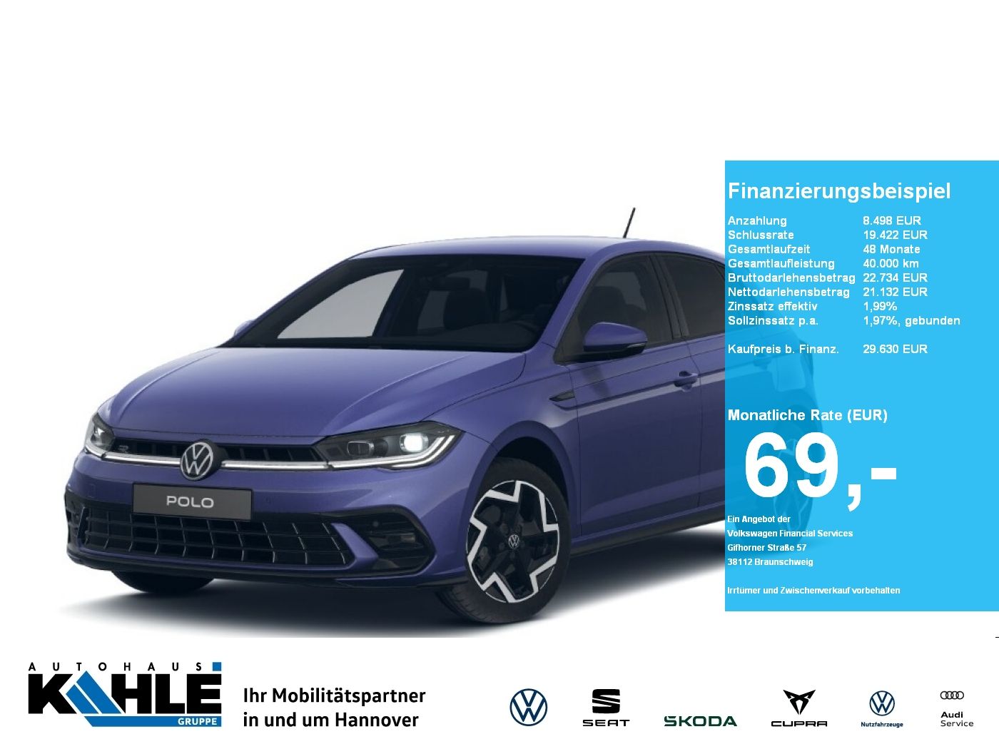 Volkswagen Polo R-Line 1.0 l TSI OPF DSG CarPlay Matrix