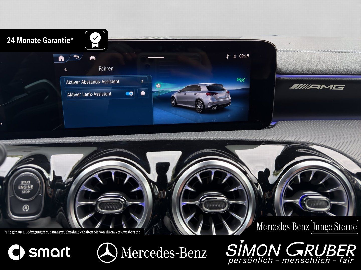 Fahrzeugabbildung Mercedes-Benz A 45 S Performance Sitze Driver Leder HUD Burm