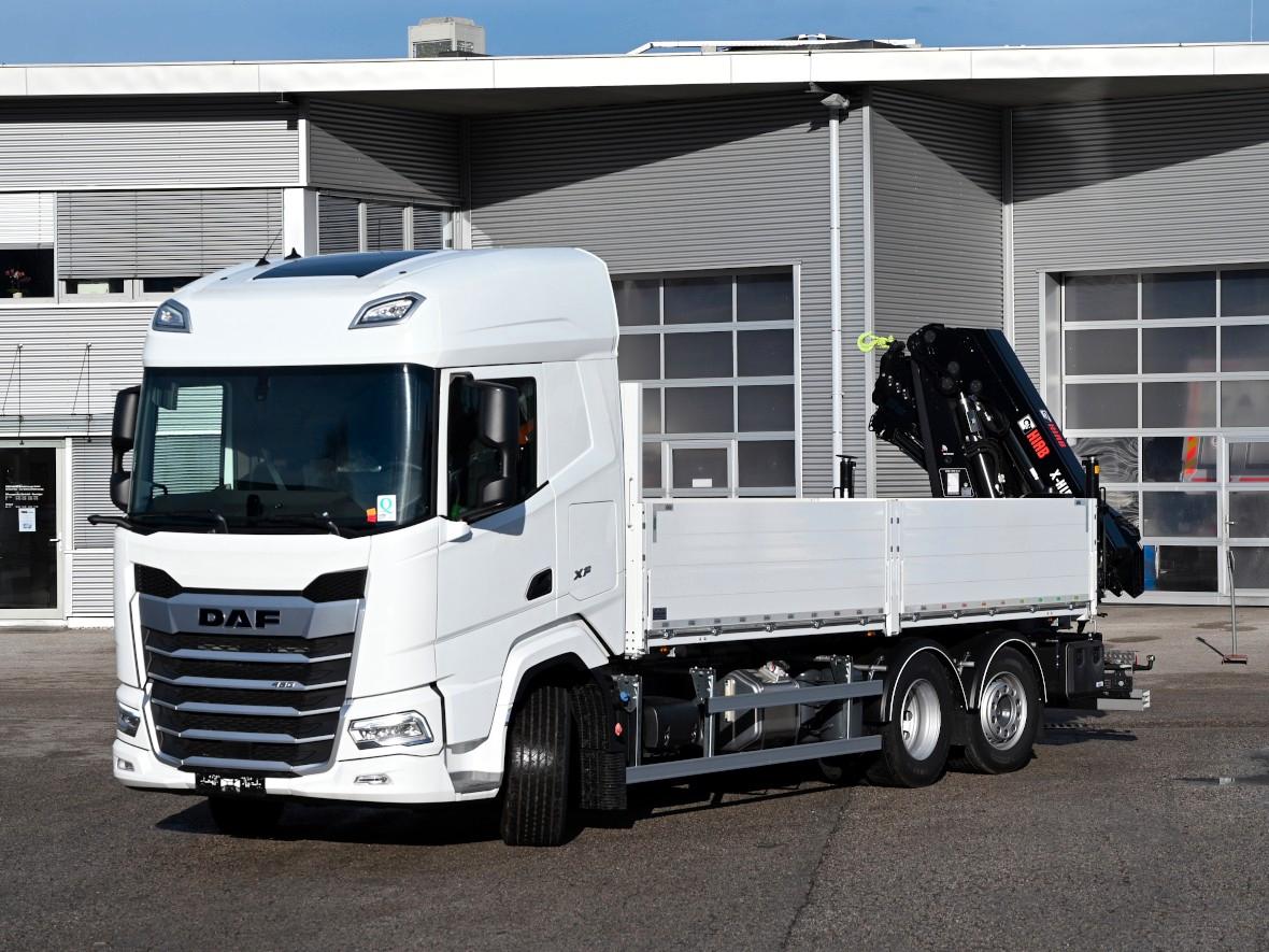 DAF XF 480 FAN Pritsche Hiab-Baustoff