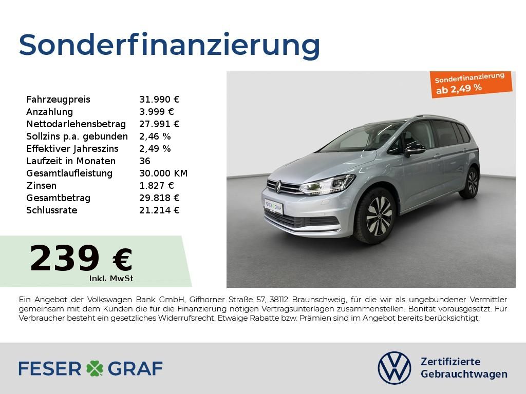 Volkswagen Touran GOAL 1.5TSI DSG 7-Sitze IQ.Light AHK Navi foto 1