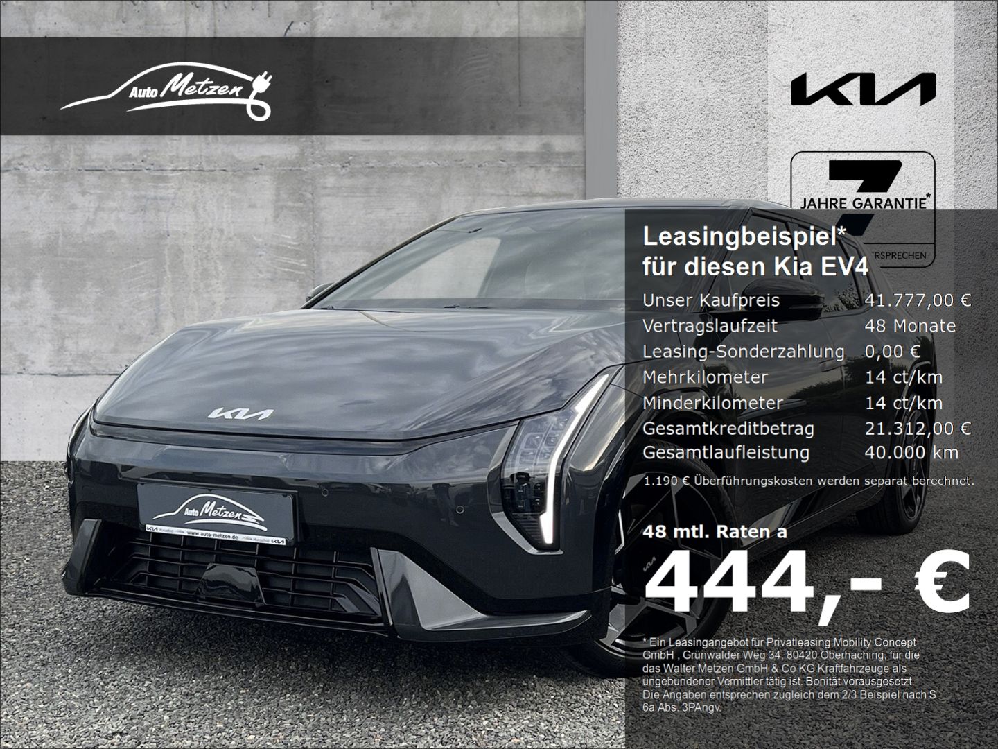 Kia EV4 81 kW/h GT-Line P10 Navi Digitales Cockpit S