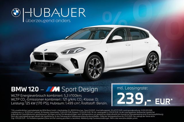 BMW 120 [M Sport Design, Navi, 18" LMR, RFK, SHZ, LE