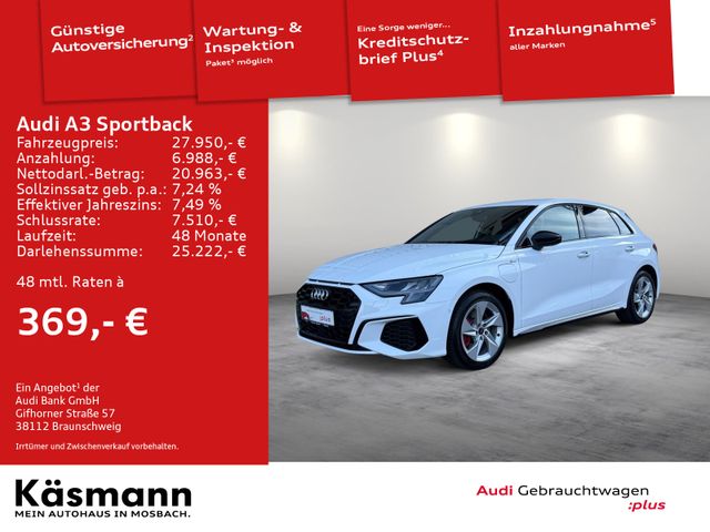 Audi A3 Sportback 45TFSIe S line B&O NAV PDC LED ACC