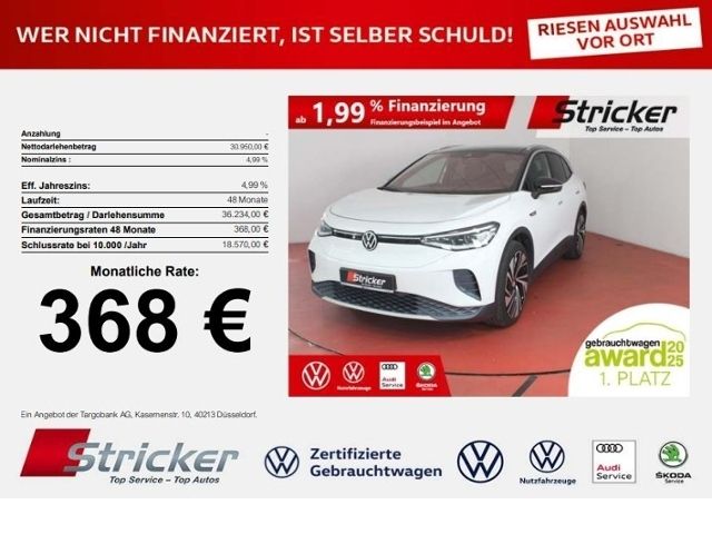 VW ID.4 1st Max 150/77 368,-ohne Anzahlung AHK Pano