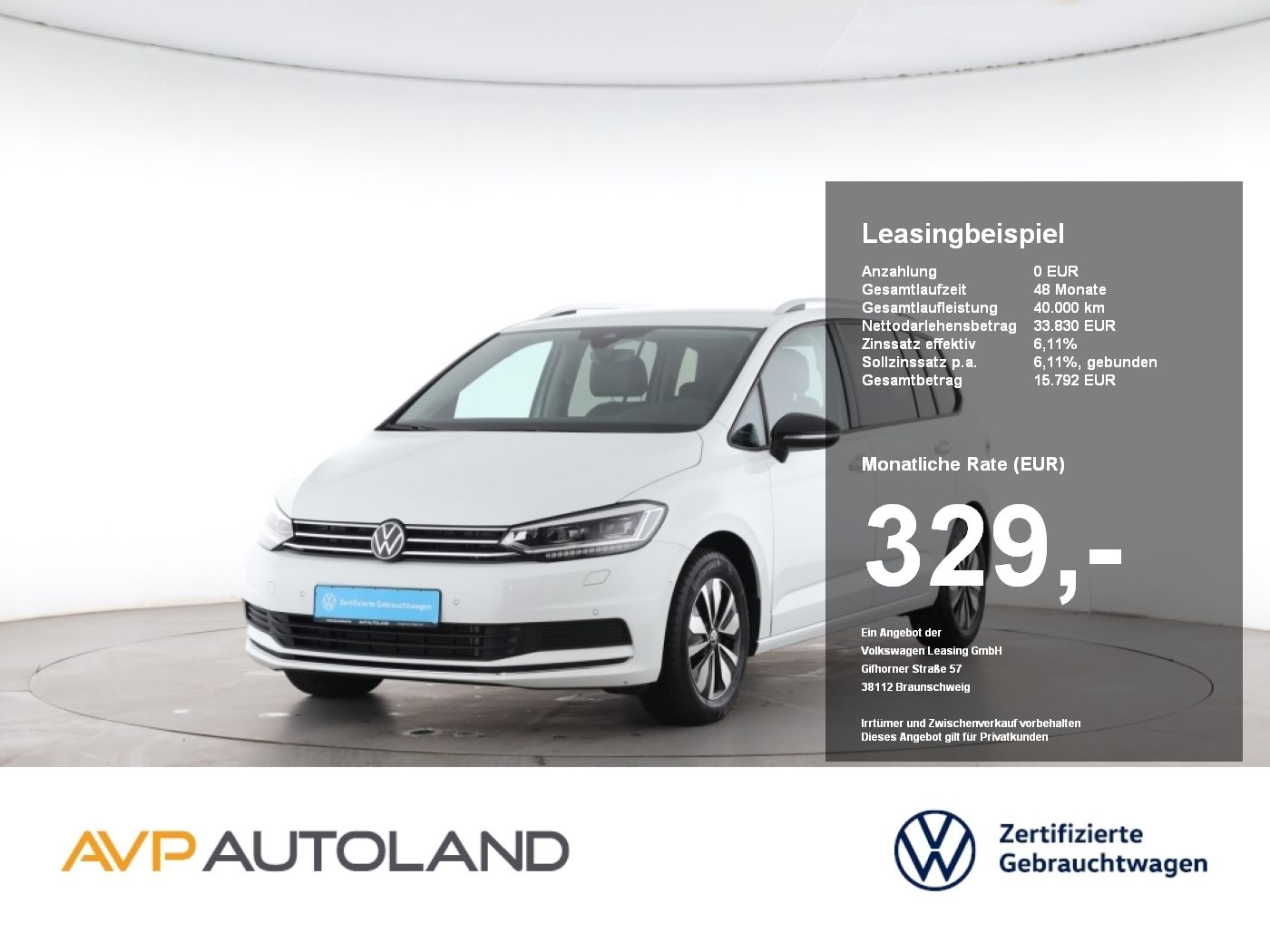 Volkswagen Touran 2.0 TDI DSG GOAL | NAVI | LED | AHK |
