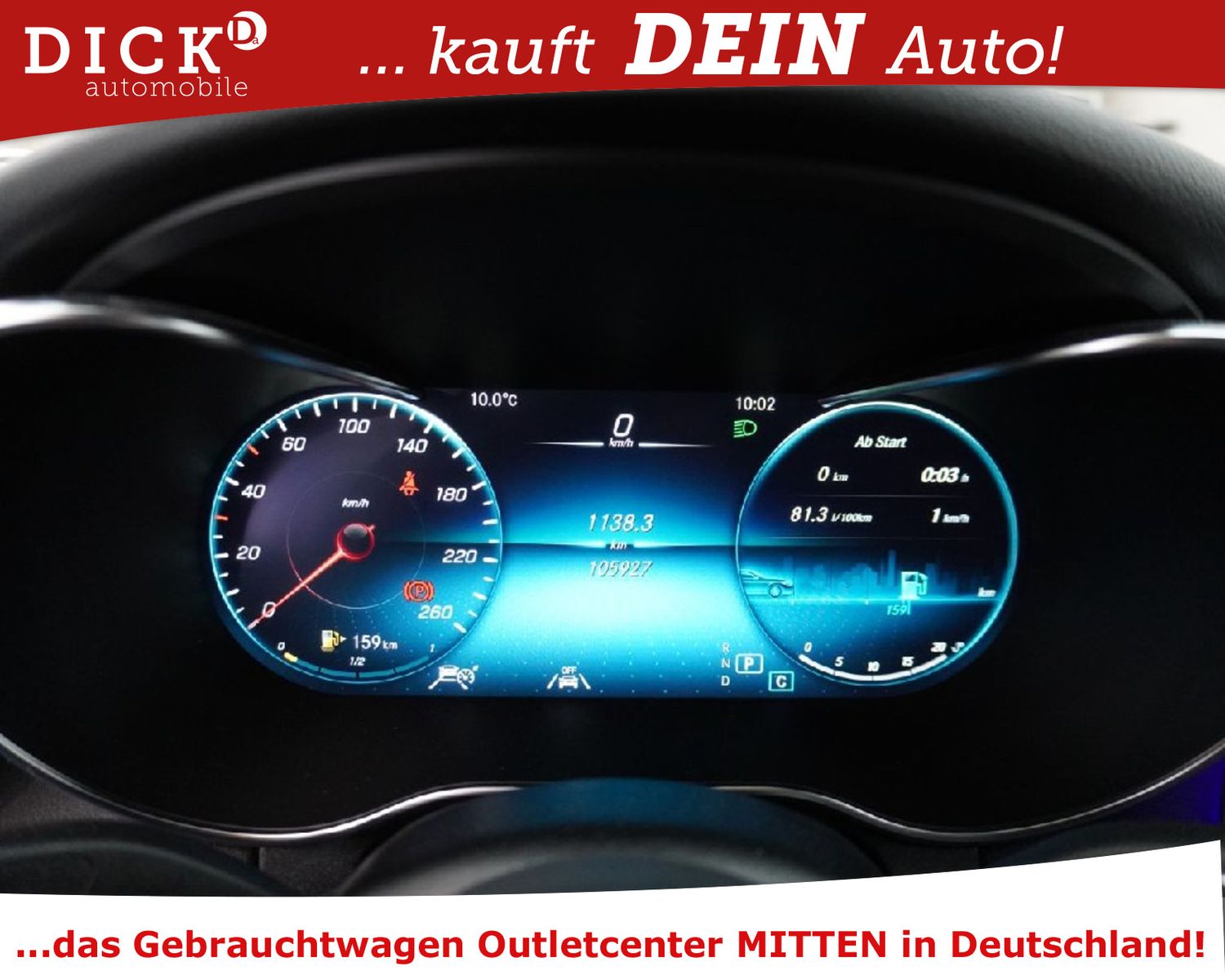 Fahrzeugabbildung Mercedes-Benz C 220d T 9G LED+/VIRTU/ACC/BURMEST/360°/8Fa