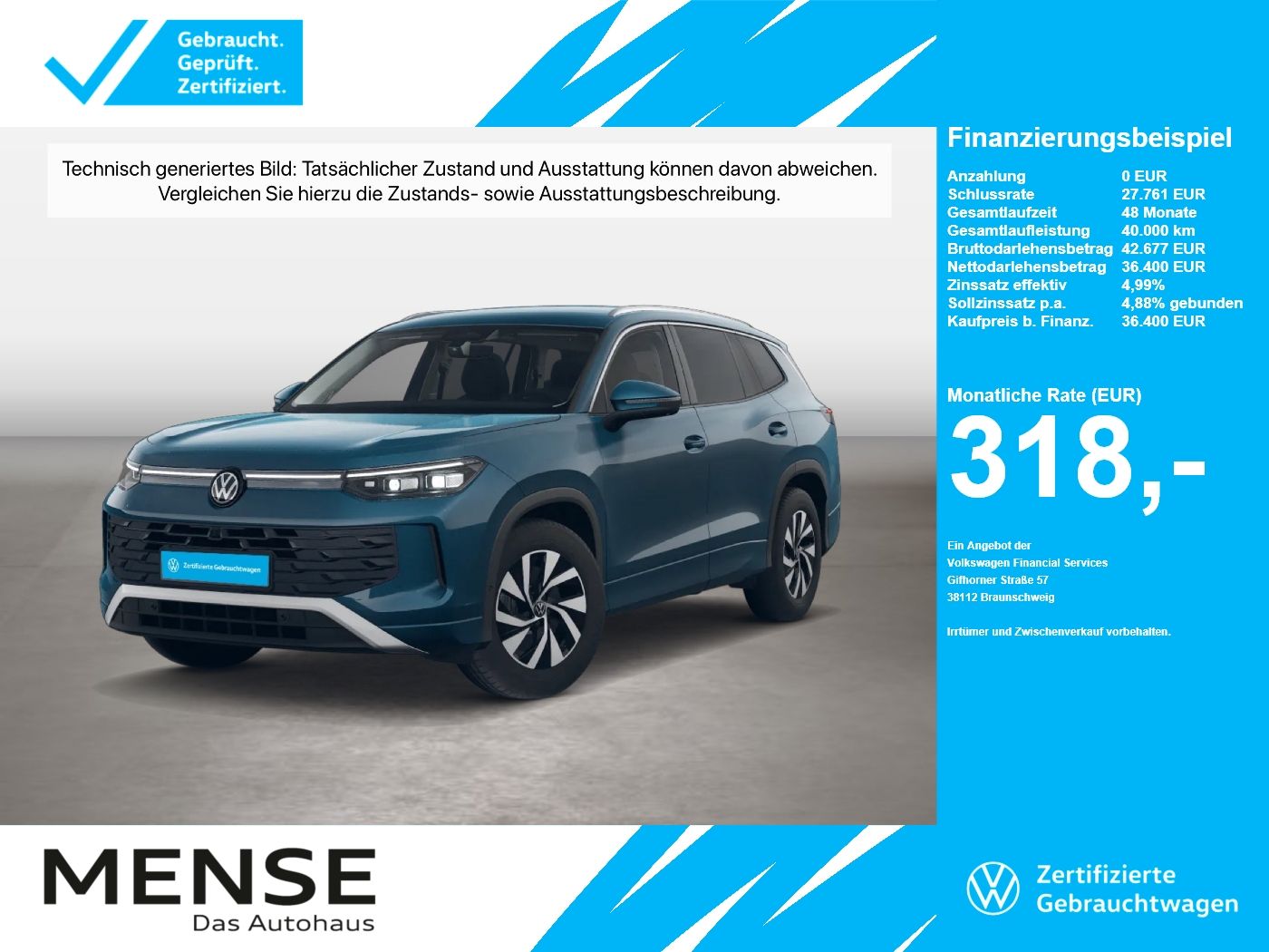 Volkswagen Tayron 1.5 eTSI DSG Life IQ.Light Matrix CarPlay