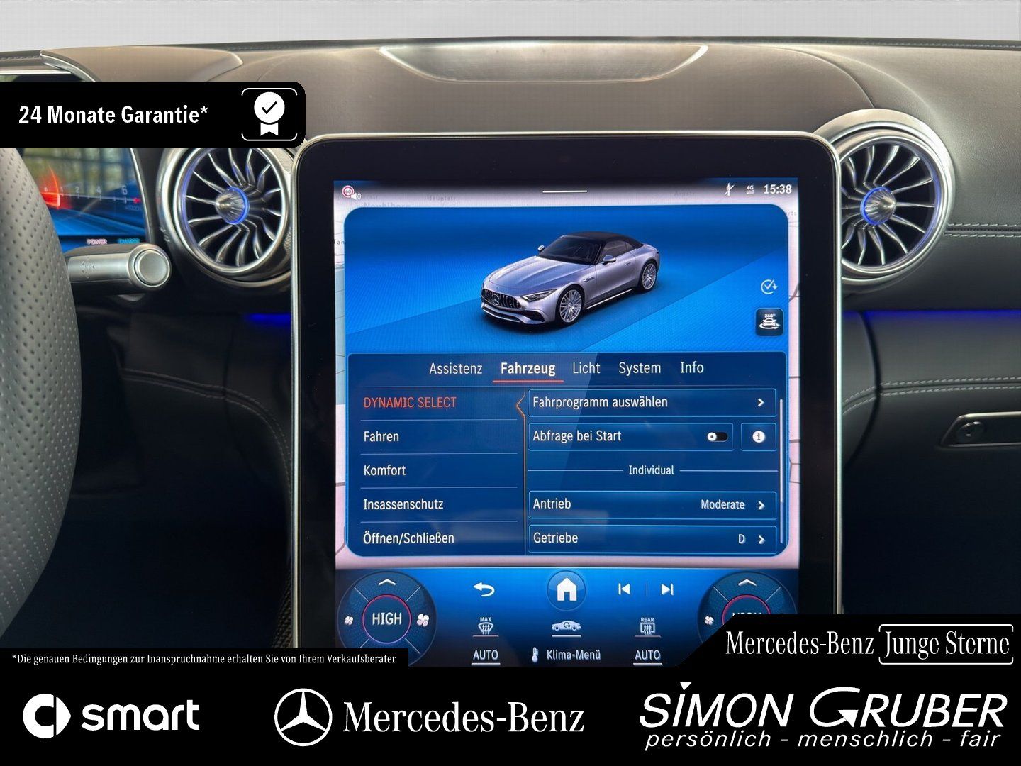 Fahrzeugabbildung Mercedes-Benz SL 43 AMG Carbon Sitzklima Massage Burm HUD HAL