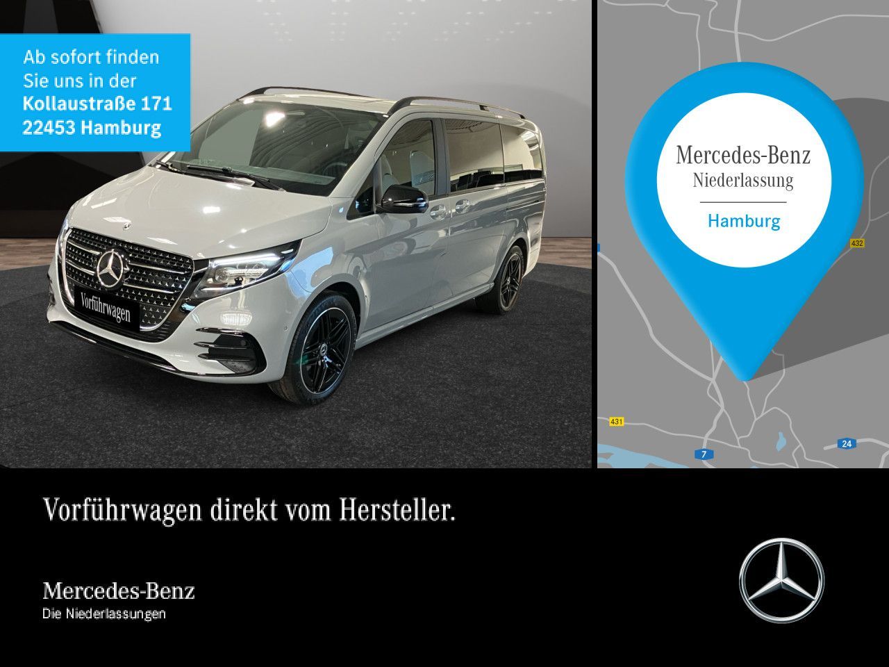 MERCEDES-BENZ V 250 d Lang AVANTGARDE+AMG+9G+AHK+Klimaautom