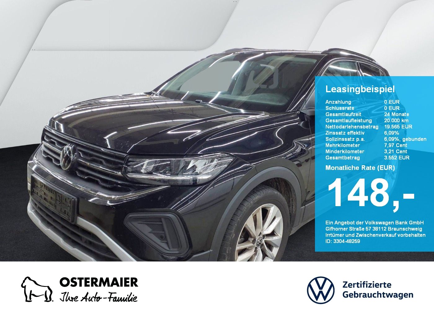 Volkswagen T-Cross GOAL 1.0TSI 95PS ACC.NAVI+VC.2xPDC.LED.A