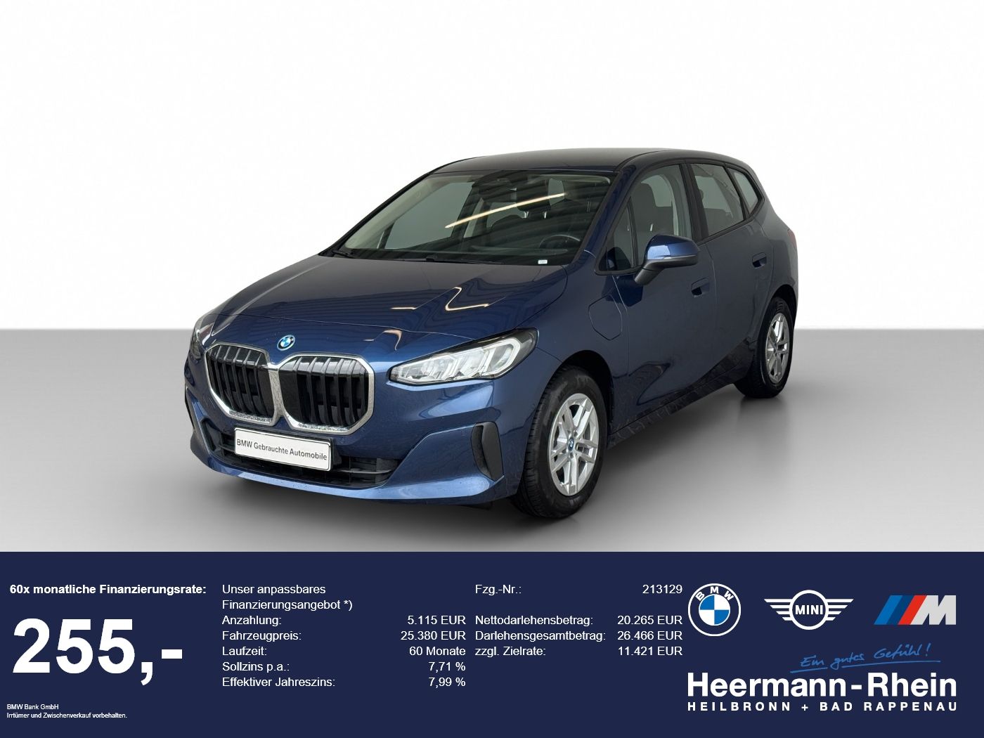 BMW 225e xDrive Active Tourer NaviProf.AHK.Apple.PA.