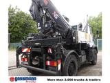 Unimog U400 4x4, Frontzapfwelle, Heckkran Hiab XS - Unimog U400